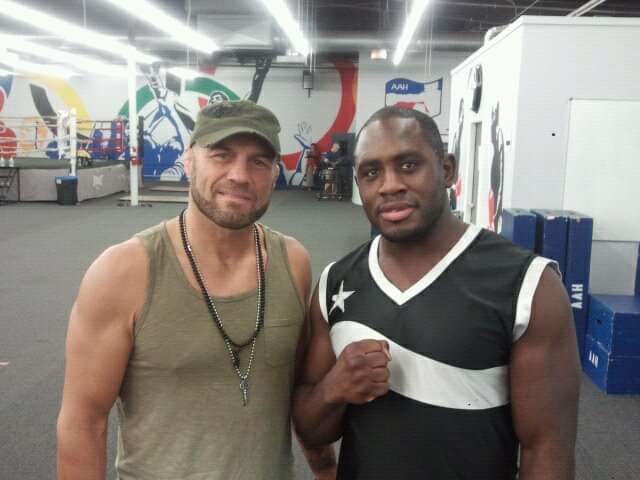 Ed Latimore with Randy Couture talking about losing a fight