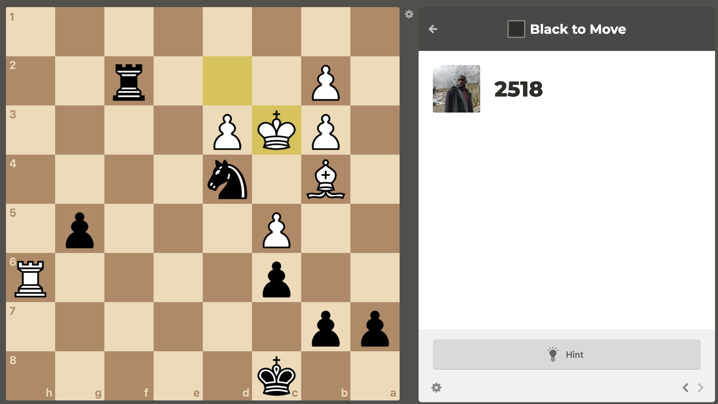 Chess tactics from chess.com