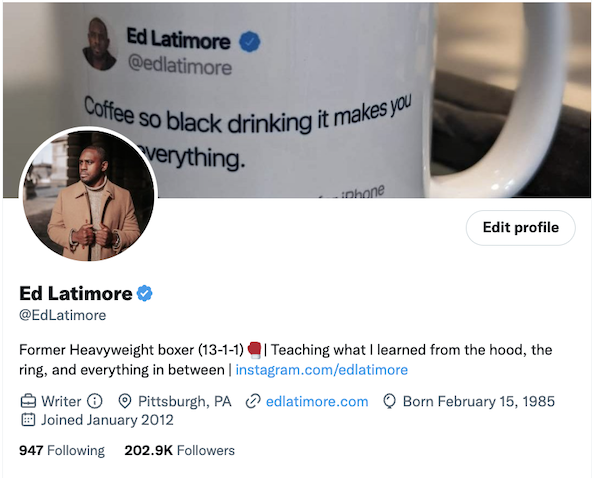 Ed Latimore is the real deal on Twitter