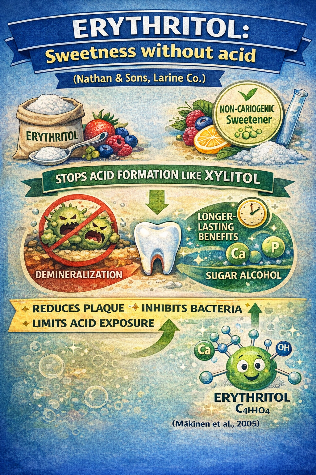 Erythritol to help with remineralization