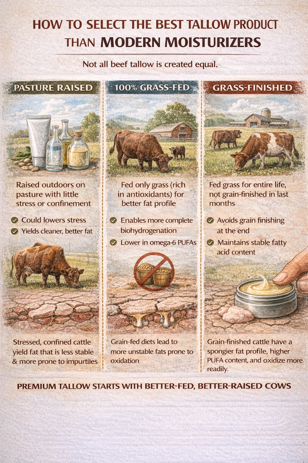 How to select the best beef tallow