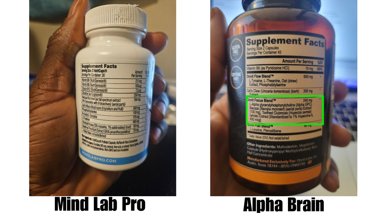 Mind Lab Pro vs alpha brain