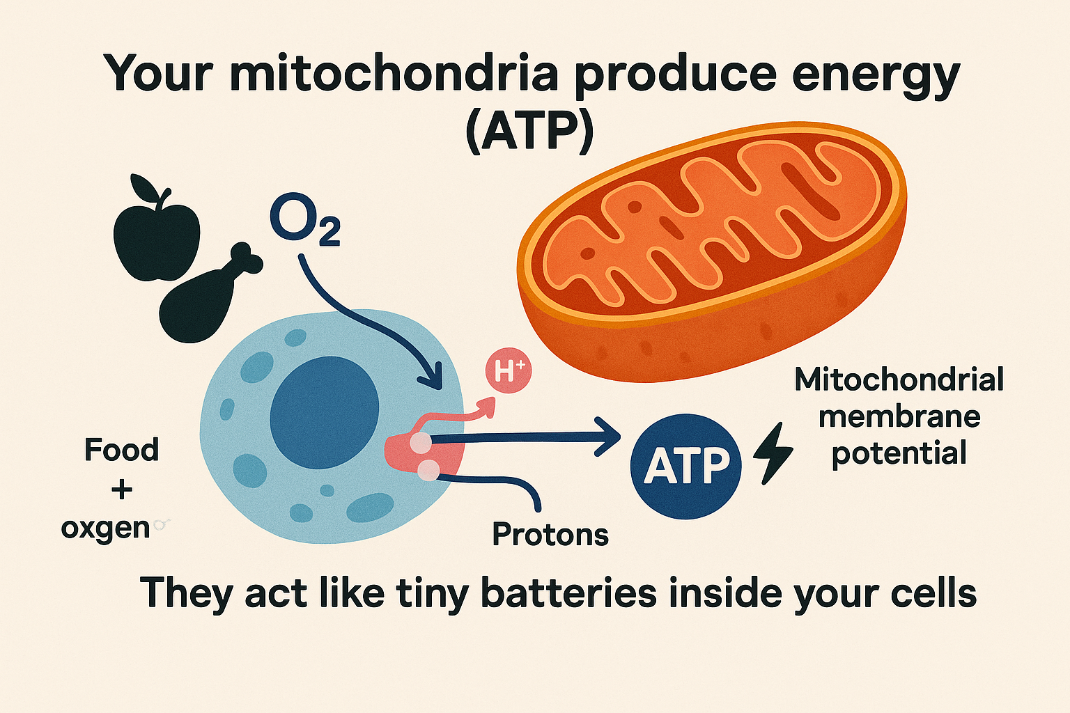 Mitochondria are like batteries