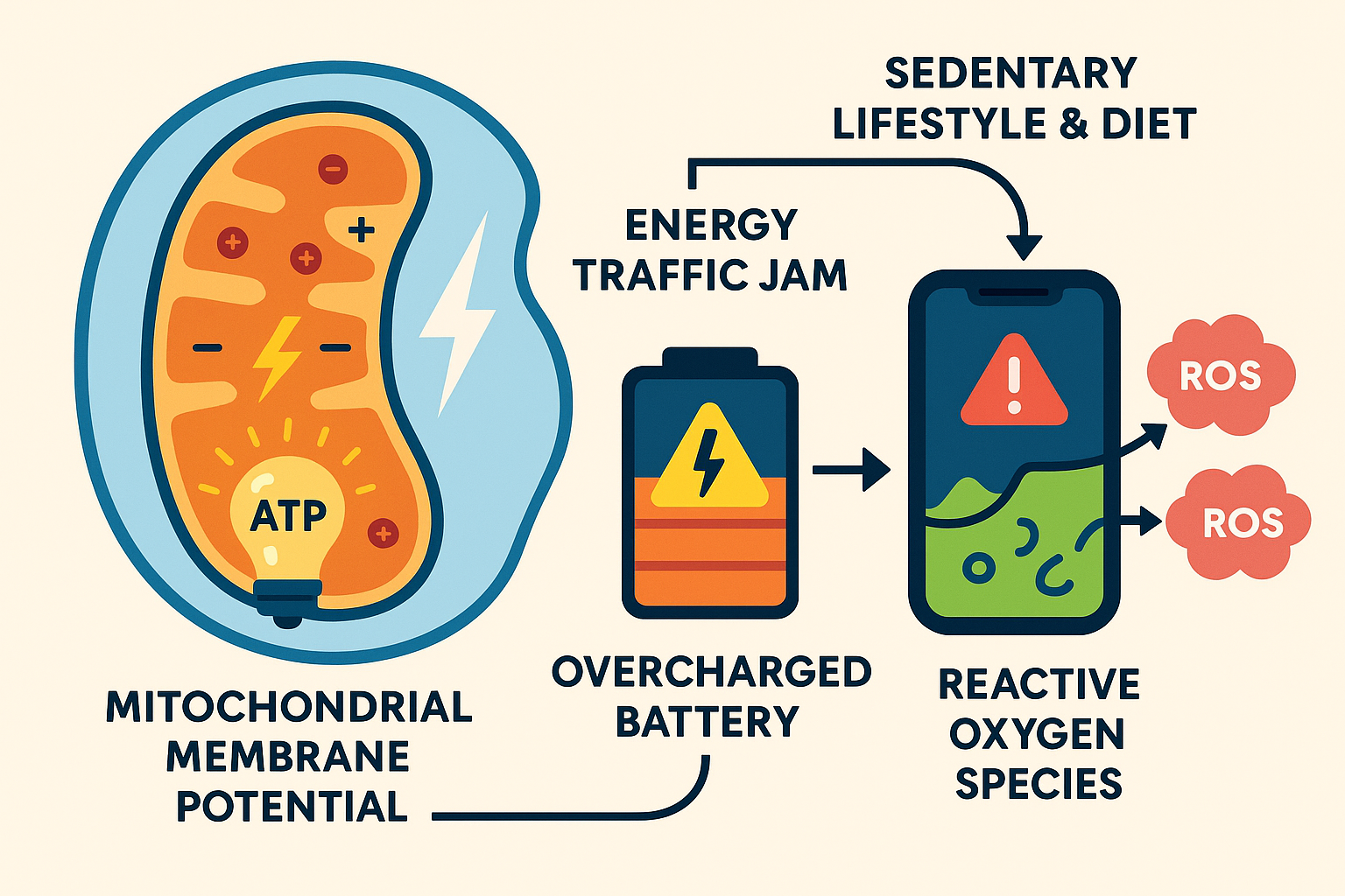 mitochondial membrane potential and grounding