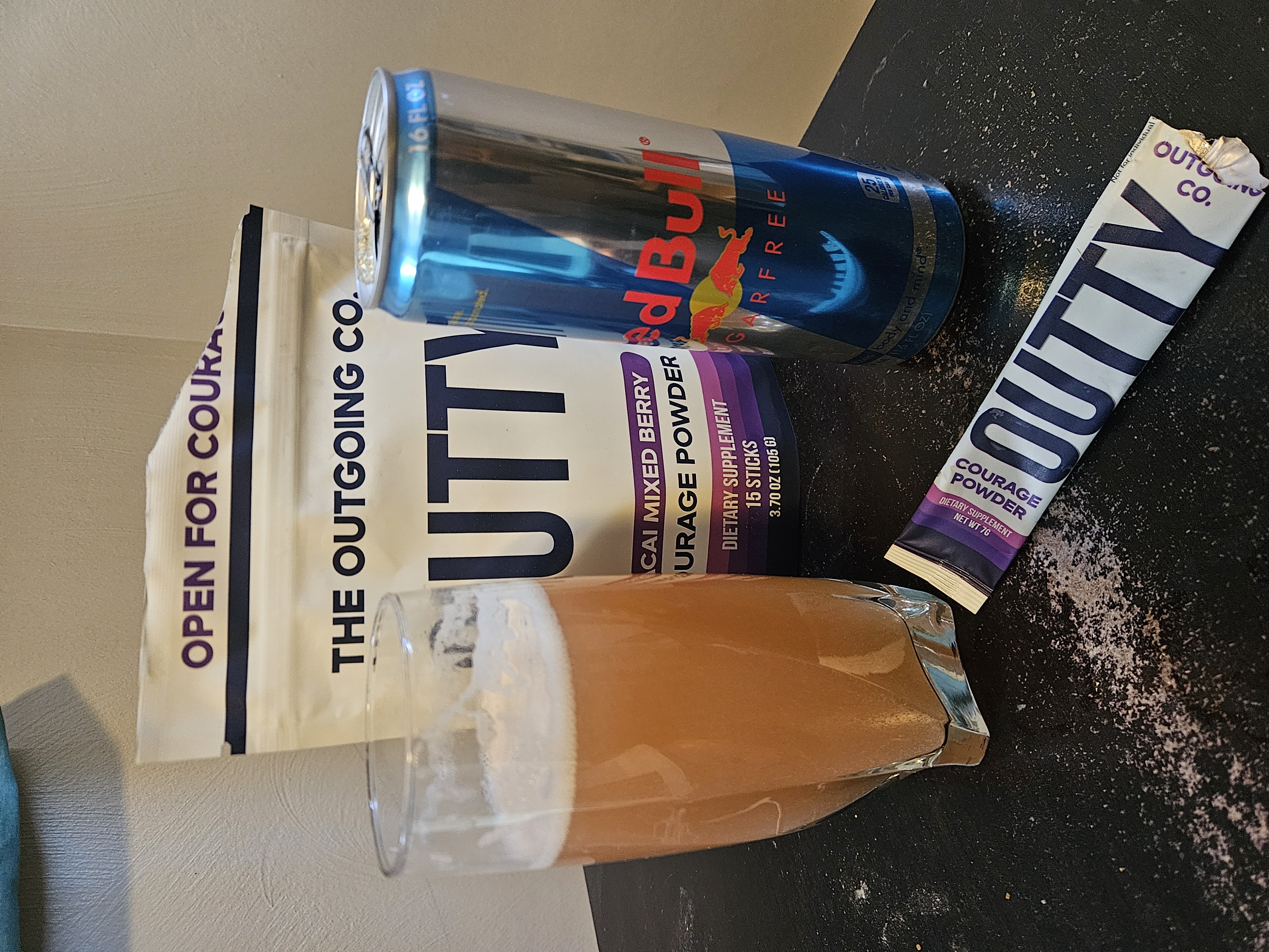 Outty and Red bull