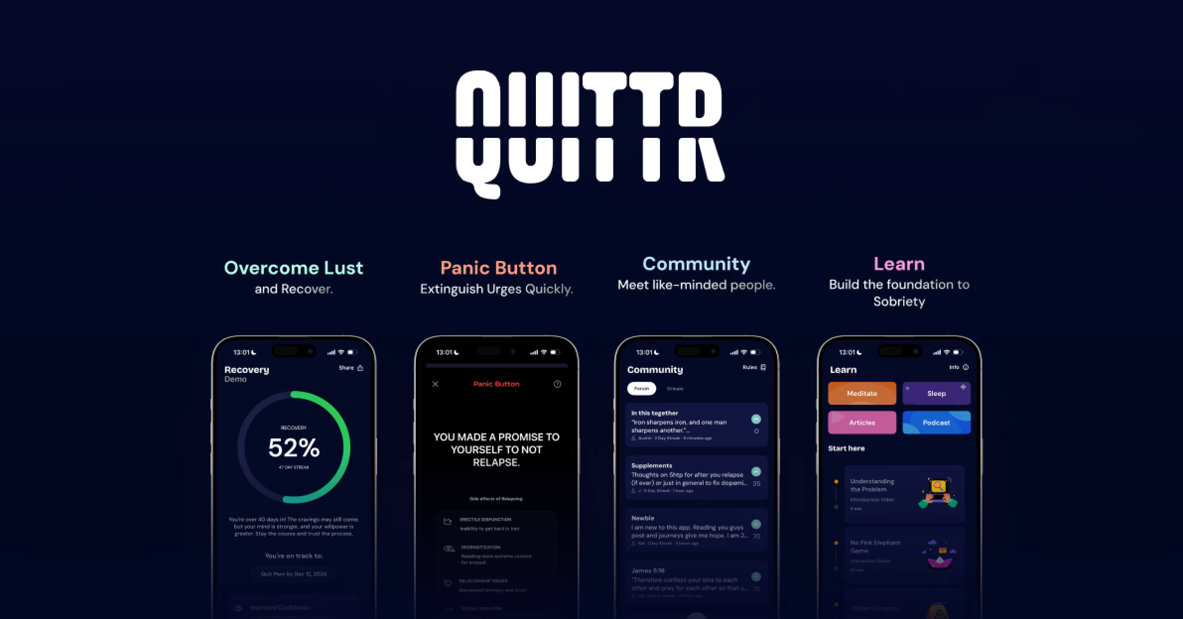 The Quittr App will help you quit porn