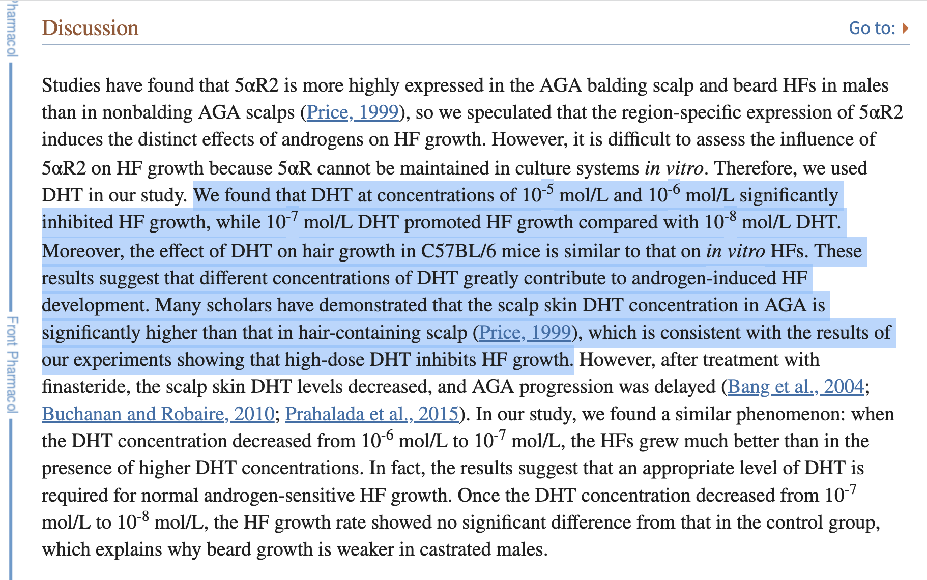 The proof that DHT causes hair loss