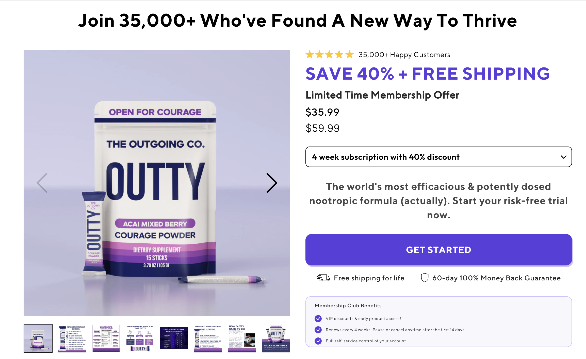 Pricing of Outty