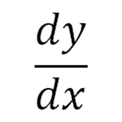 The "d" stands for "derivate, which just means "change". So the change in "y" (the output) with respect to the change in "x" (the input)