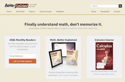 a great site to get better at math