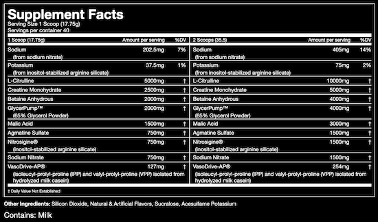 Gorilla Mode Nitric Ingredients