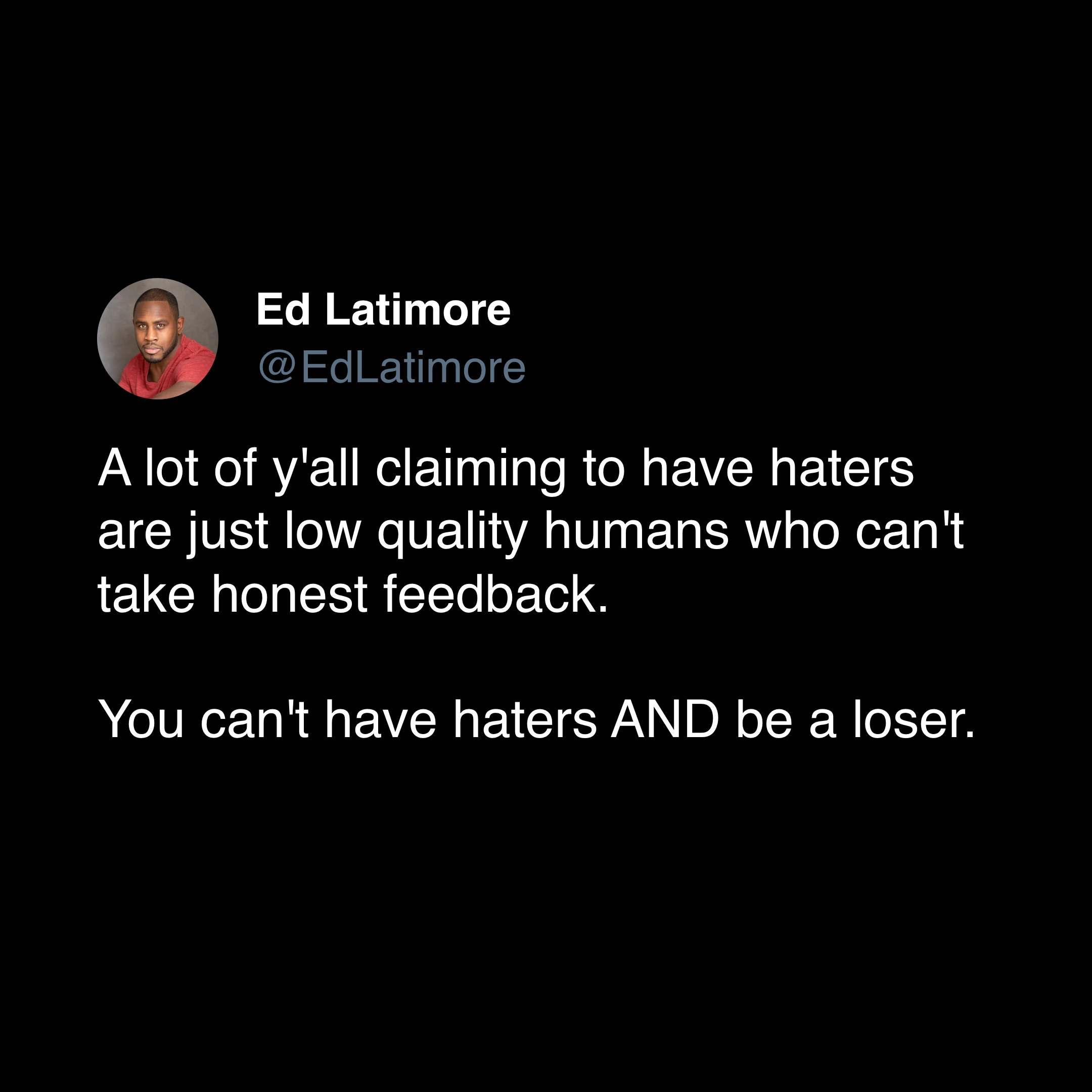 hater quotes "losers cant have haters"