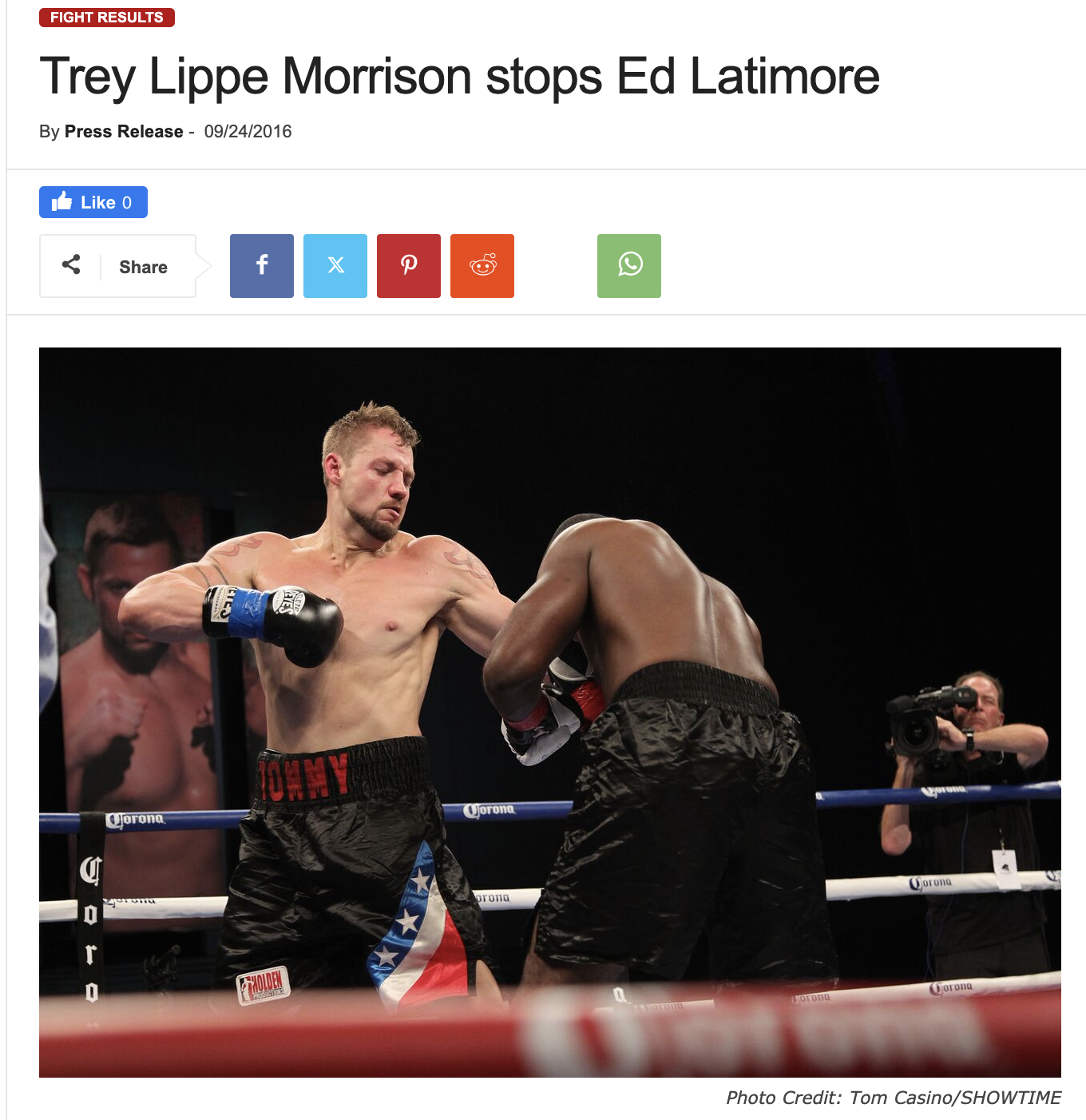 Latimore loses to Morrison