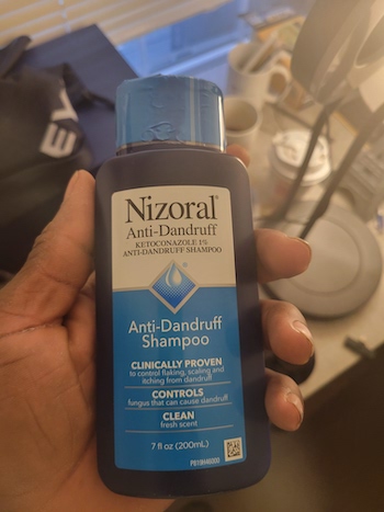 My bottle of Nizoral anti-DHT shampoo