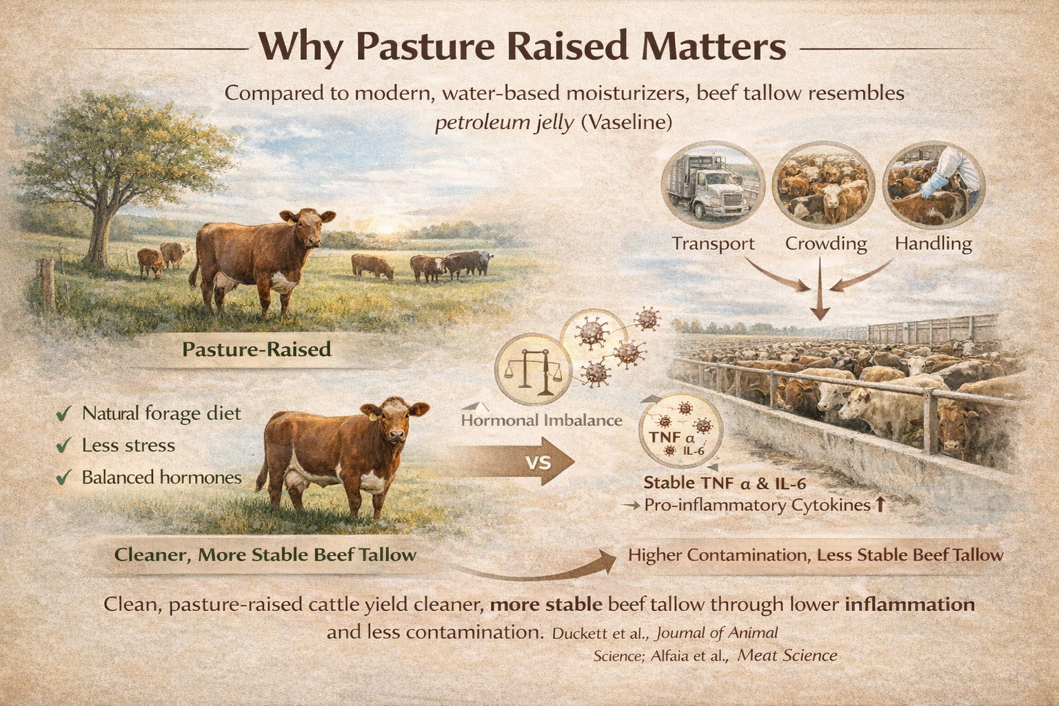 Why use pasture raised cows for tallow
